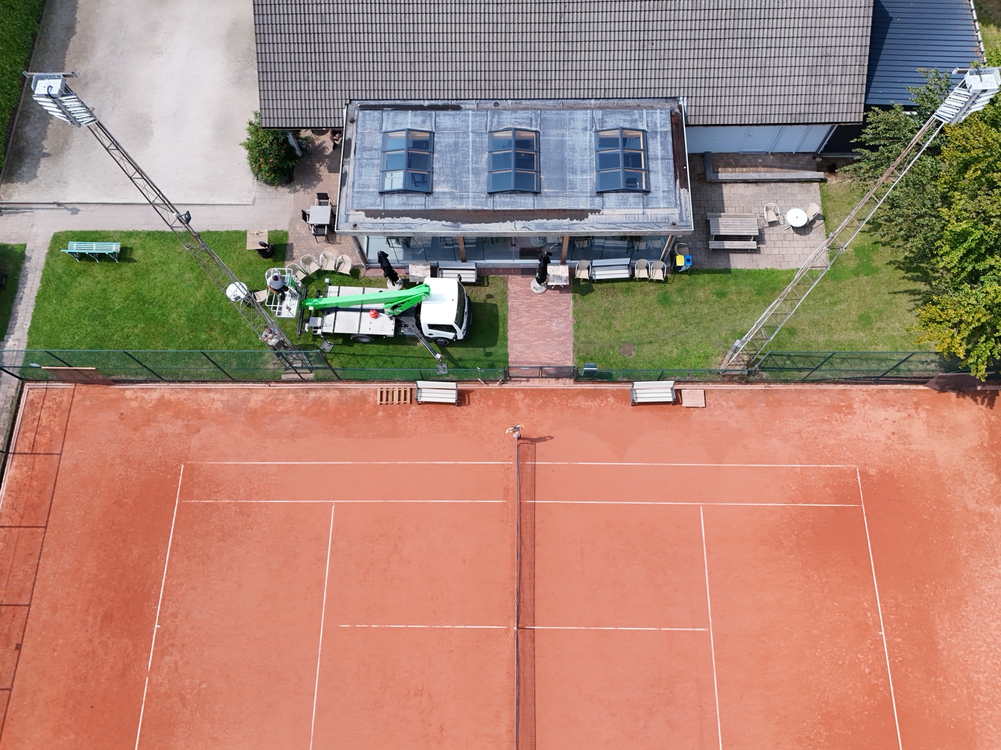 Sportverlichting bij TC Ranst