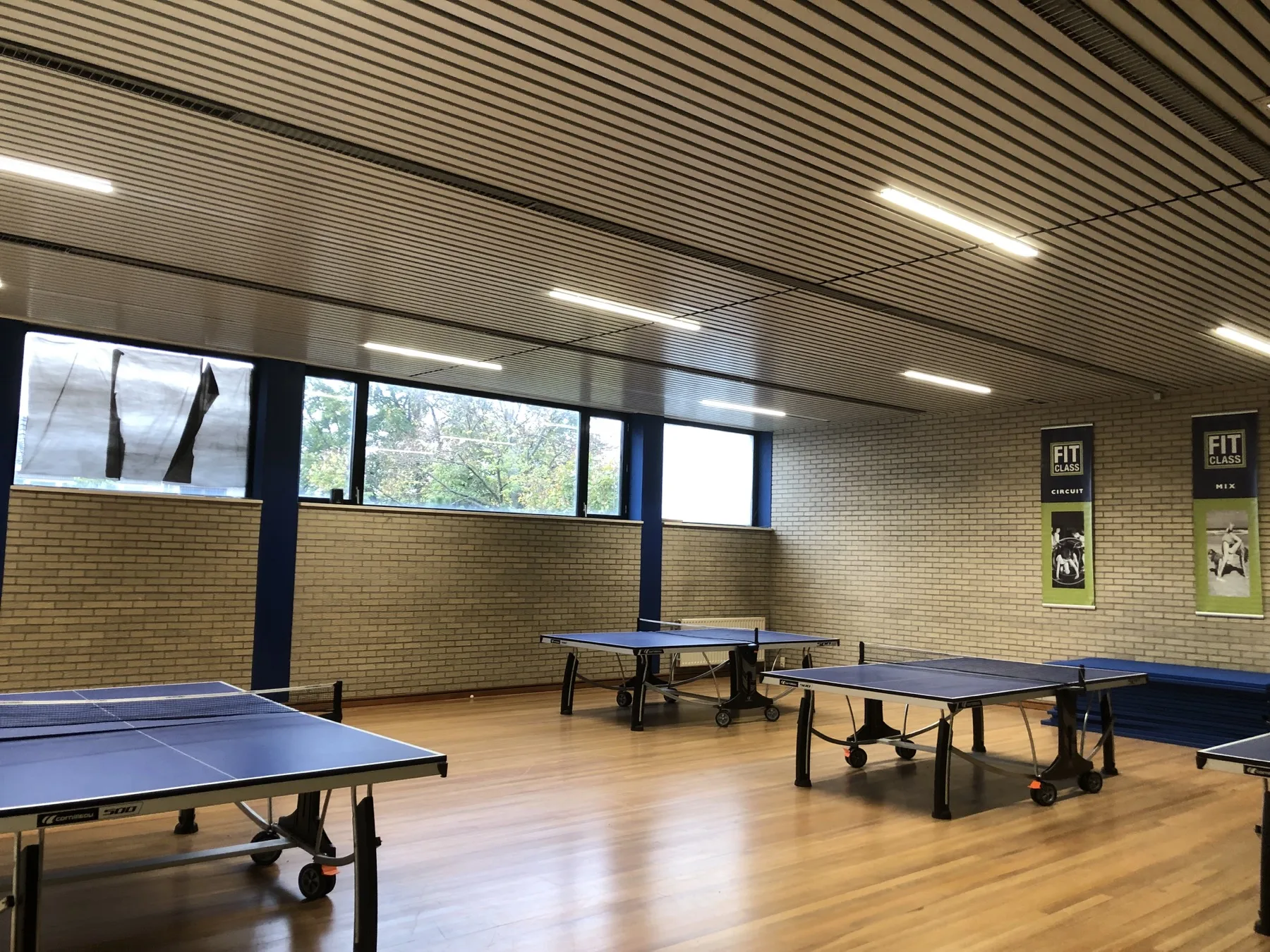 Sportverlichting bij Atheneum Mortsel