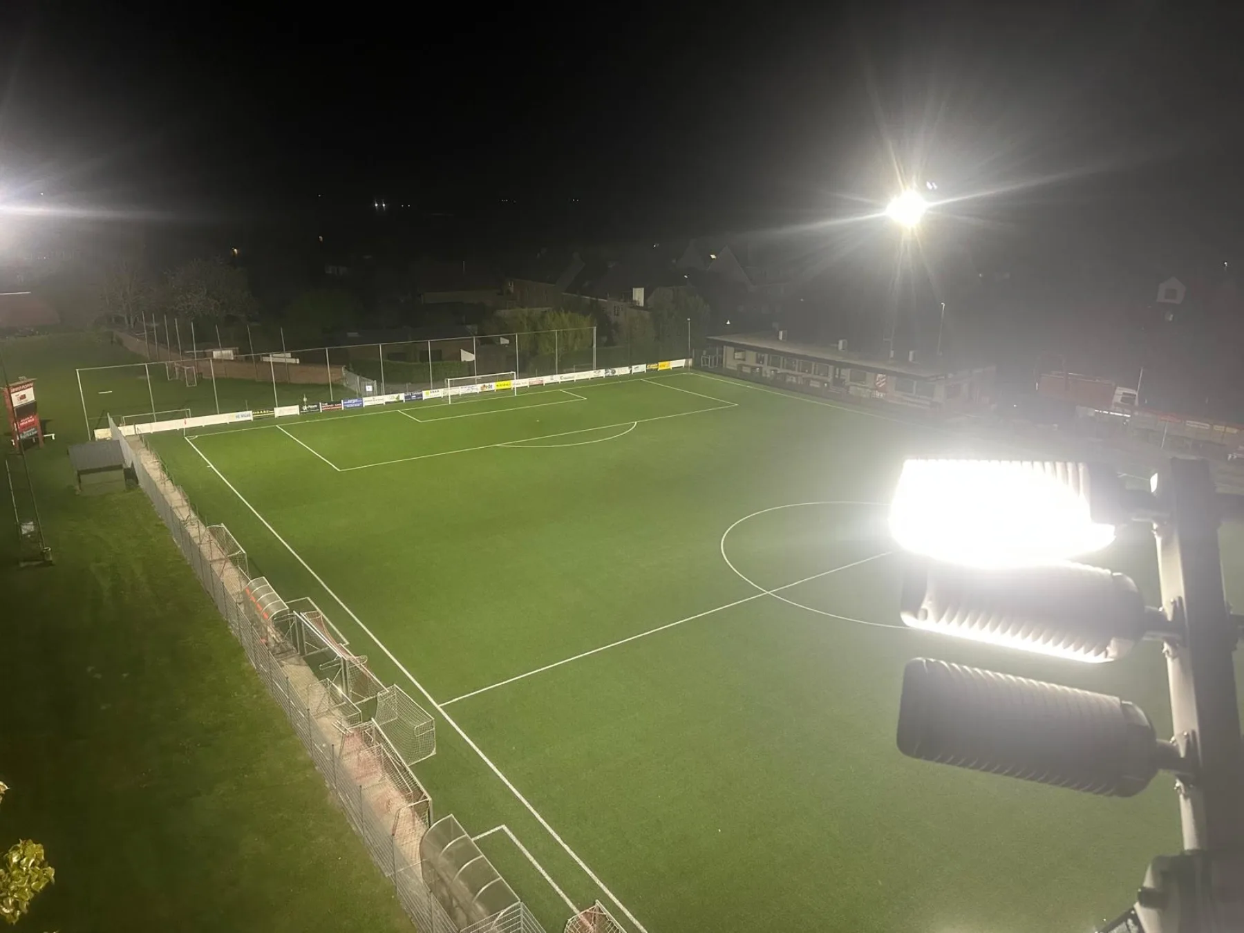 Sportverlichting bij Cercle Melle