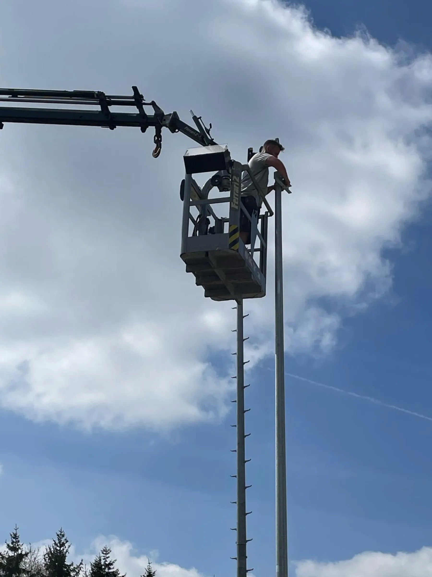 Sportverlichting bij Skatepark Grobbendonk