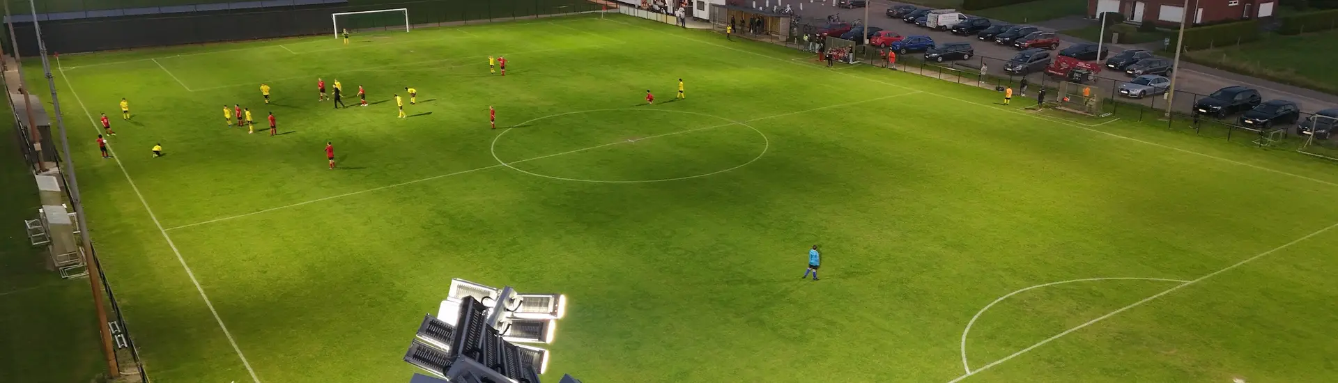 Sportverlichting bij TC De Wilge