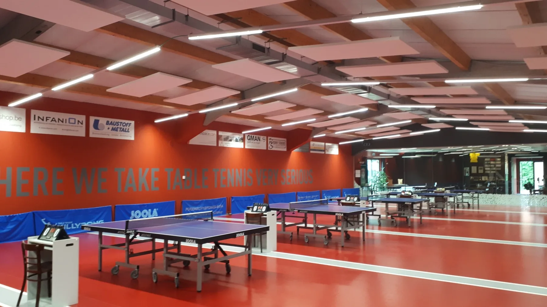 Sportverlichting bij TTC Nodo