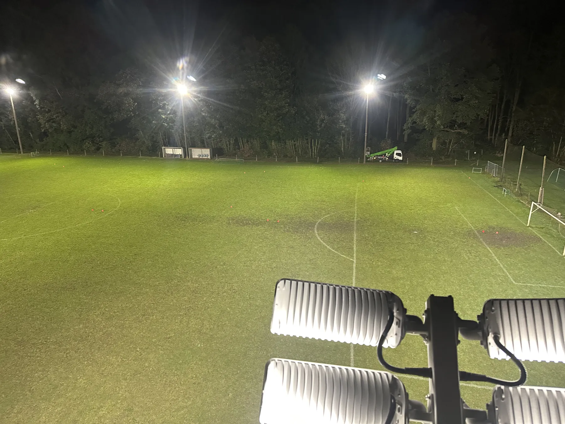 Sportverlichting bij VS Kortenaken